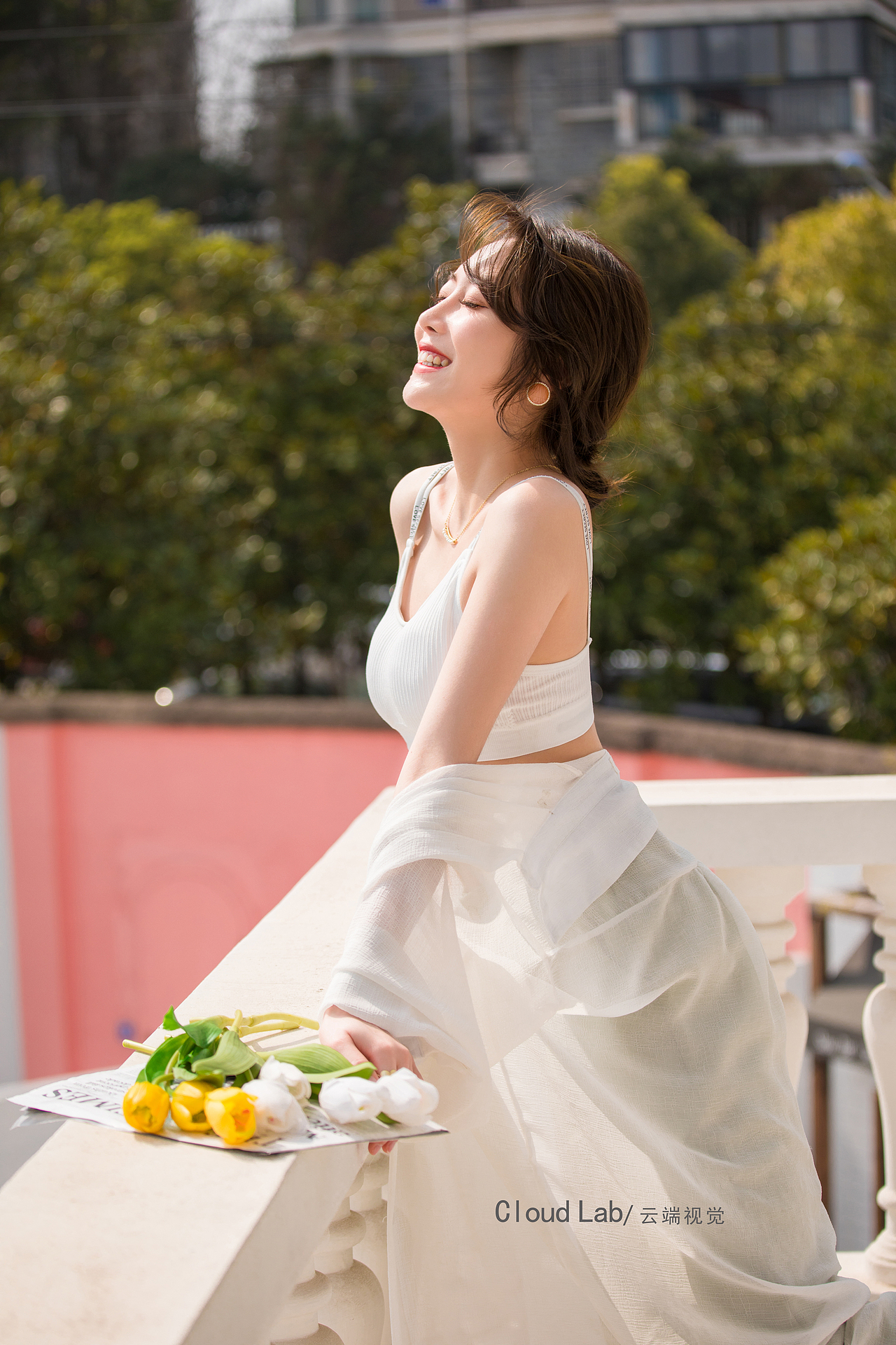 吊带背心/美背抹胸の模特拍摄