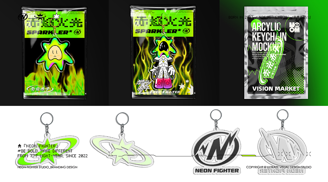 品牌 | 荧光赤子NeonFighter:IP设计/空间设计福州鼓楼