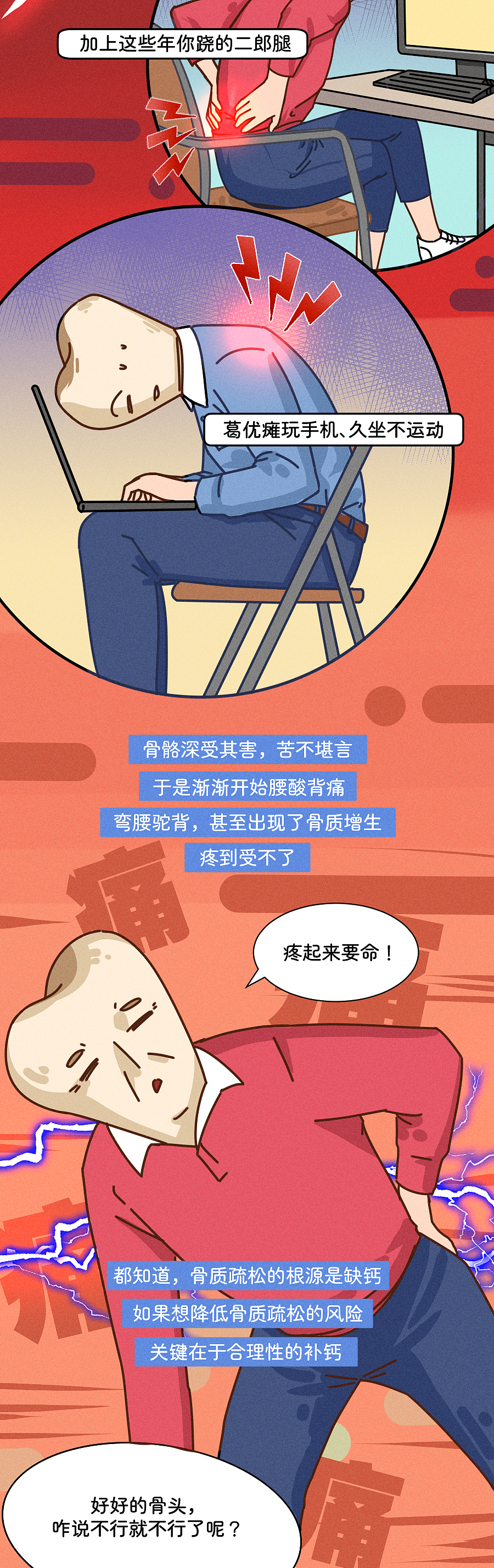 骨头是怎么一步一步坏掉的 ？（图ZMzA4NzIxODg4） - 中/长篇漫画 - 站酷设计师知识嗑儿原创素材 - 站酷ZCOOL