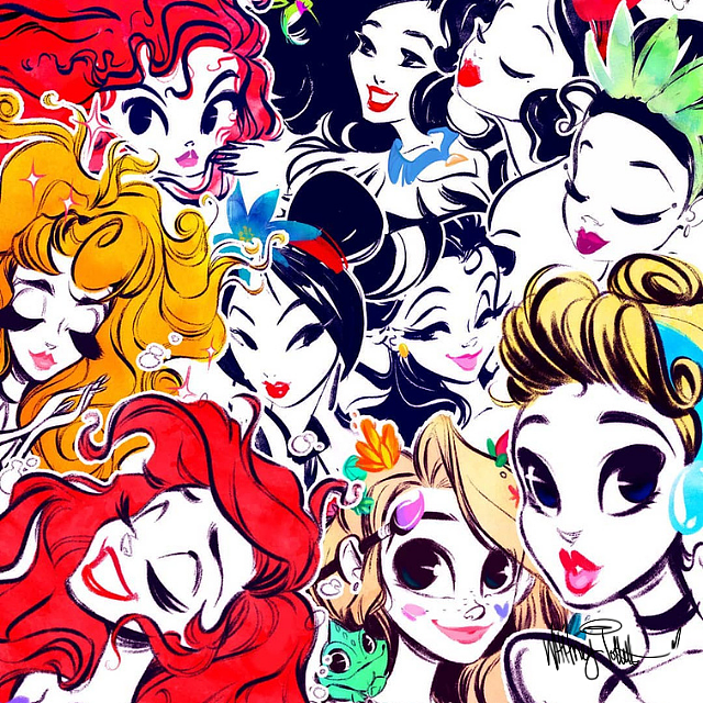 #WOW 迪士尼公主系列|精选插画汇总