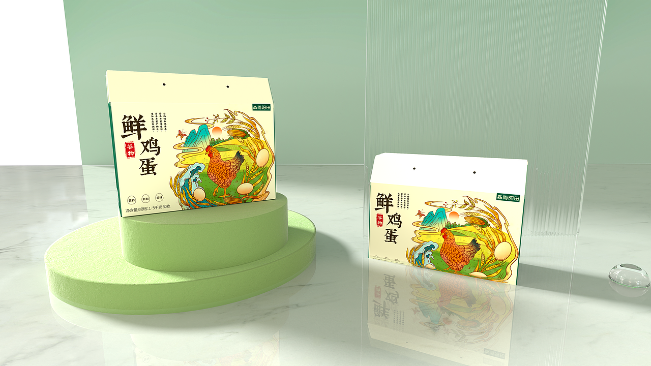 农产品鸡蛋包装礼盒设计