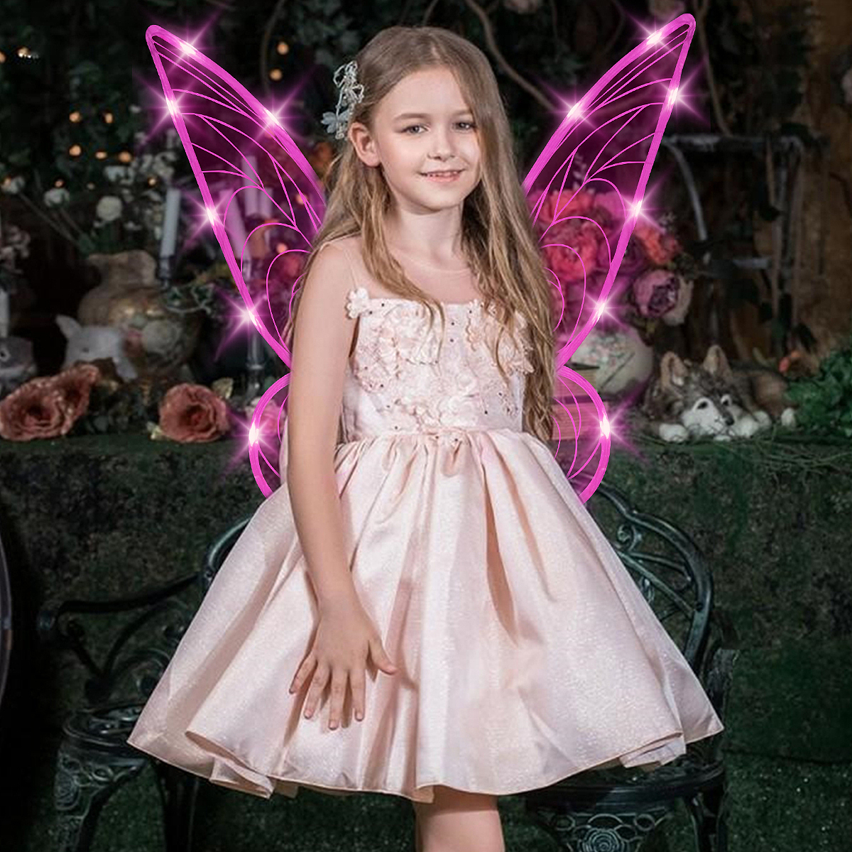 LED带灯蝴蝶翅膀 亚马逊主图 A+ 视频