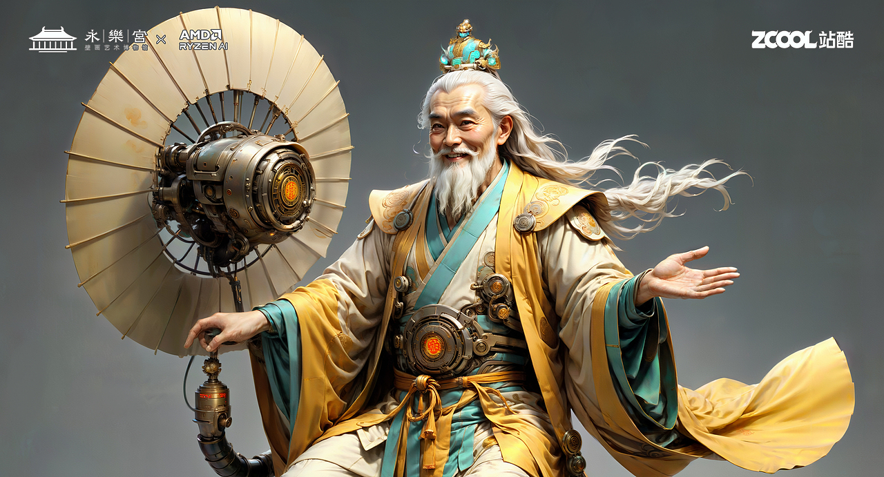 朝元群仙 赛博集结（图ZMzU4NjcyMzA0） - AI作品 - 站酷设计师鲨鱼丹原创素材 - 站酷ZCOOL
