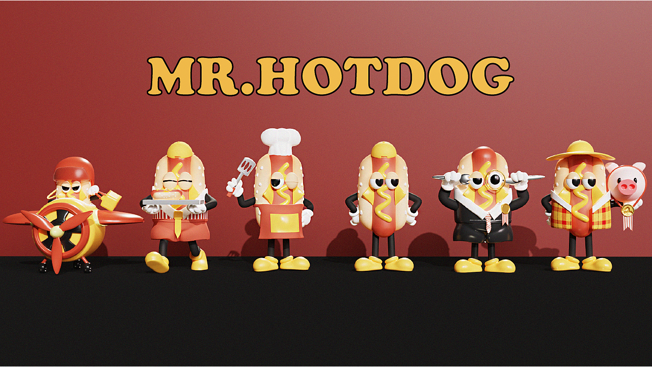 MR.HOTDOG 热狗品牌IP设计（图ZMzYwNzY2NDQw） - IP形象 - 站酷设计师Nncindy原创素材 - 站酷ZCOOL