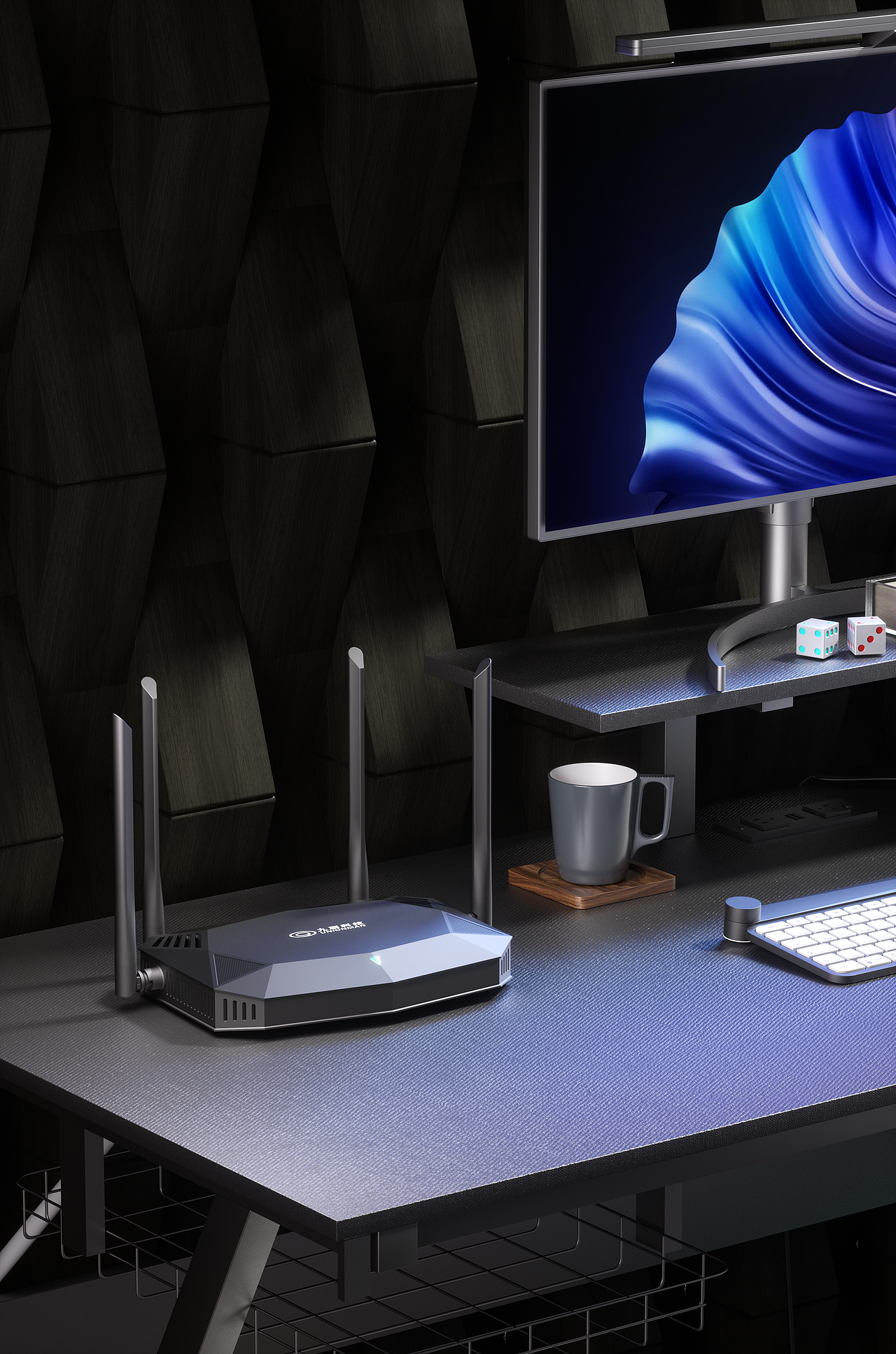 路由器场景渲染（图ZMzUxNjE4MDM2） - 场景 - 站酷设计师美吉视觉设计原创素材 - 站酷ZCOOL