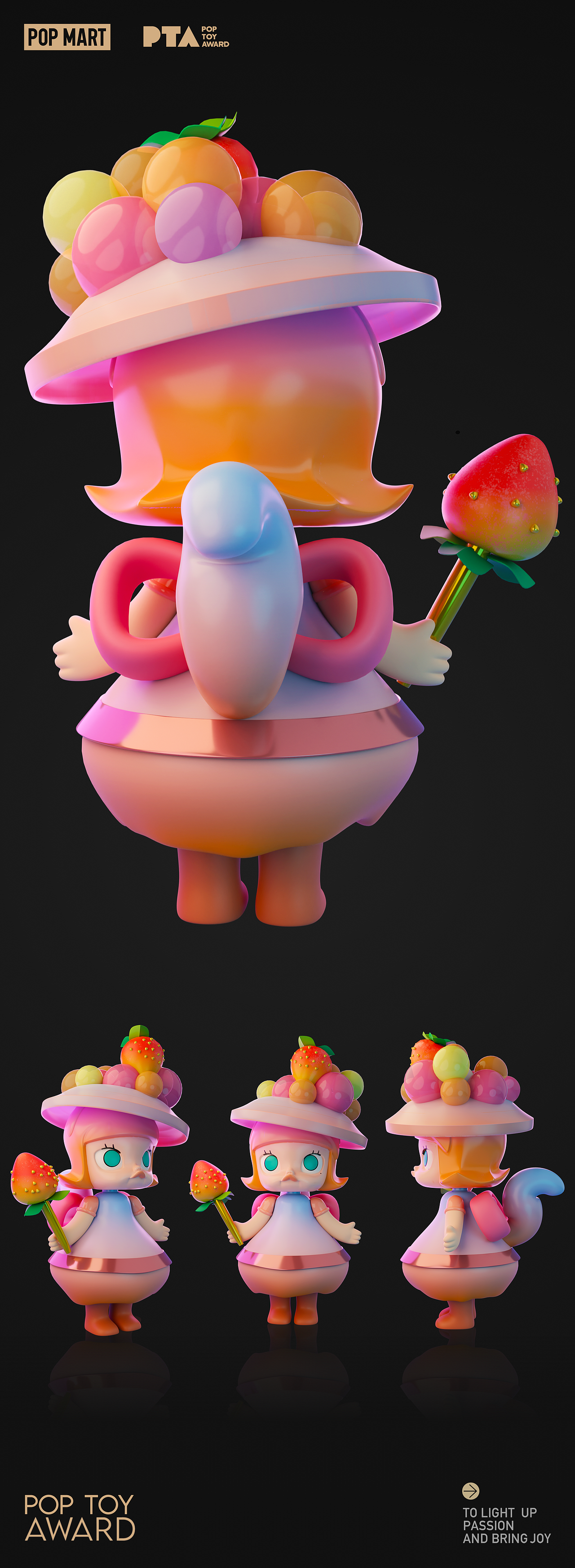 泡泡玛特潮玩设计｜夏日Molly（图ZMzA3Mzg3MzAw） - 人物/生物 - 站酷设计师BaconBe原创素材 - 站酷ZCOOL