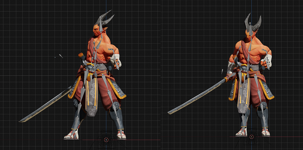 《剑士》人物绑定及渲染