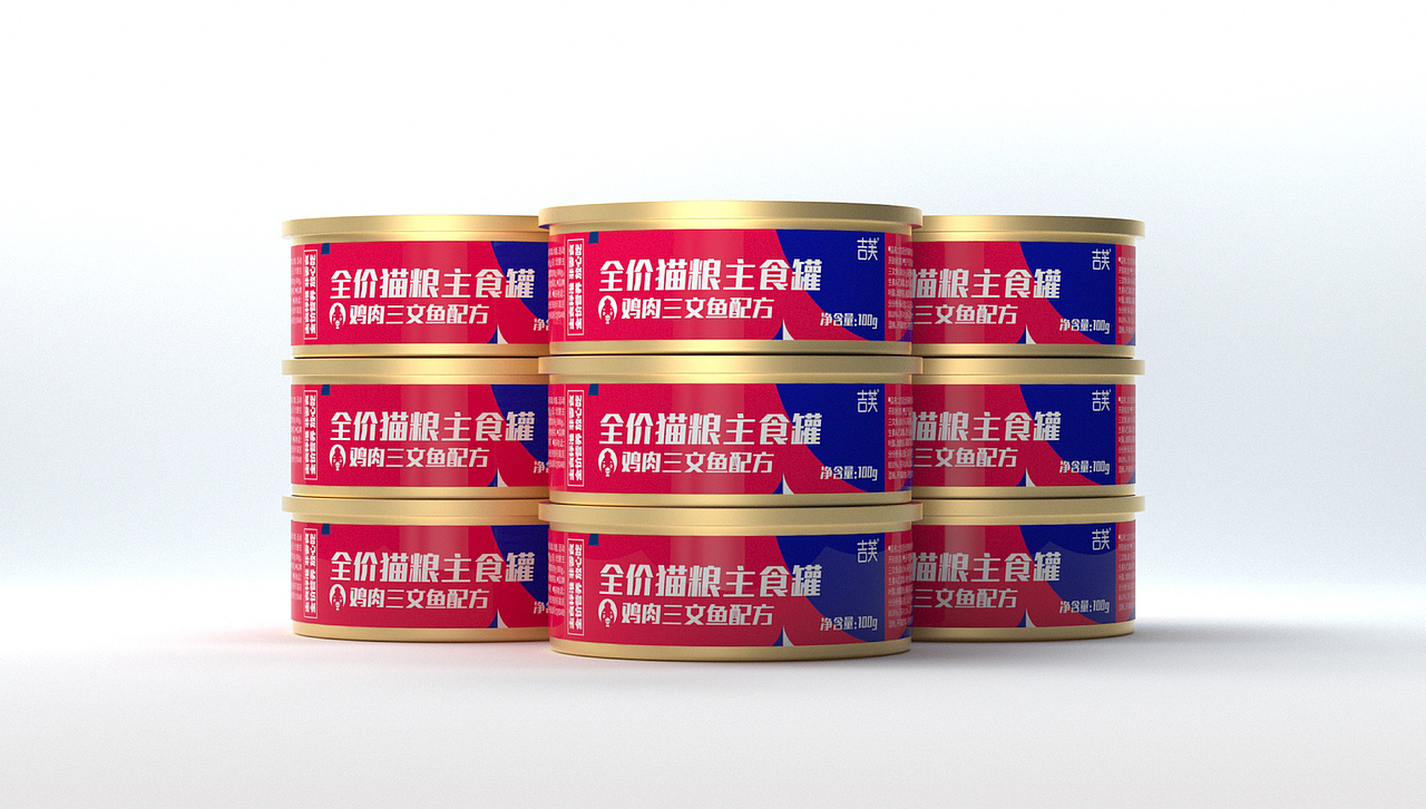 【壹素视觉 | 吉芙】 宠物猫用主食罐湿粮包装设计分享