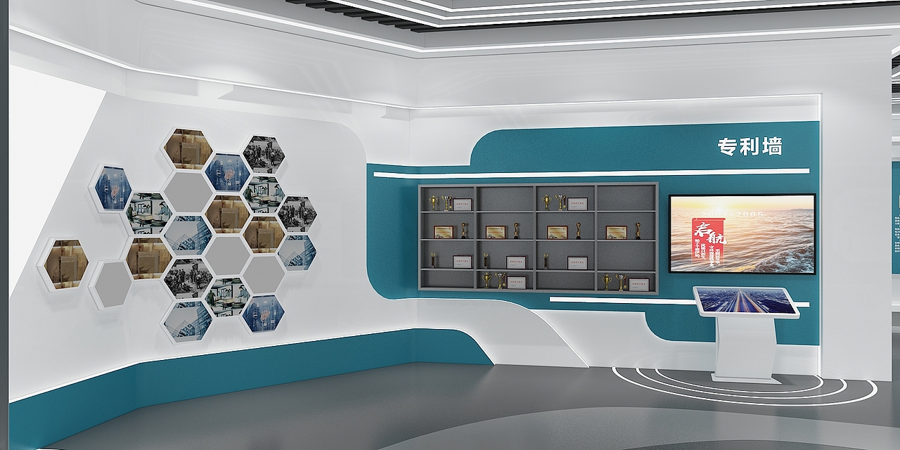 安达环保展厅3D设计效果图