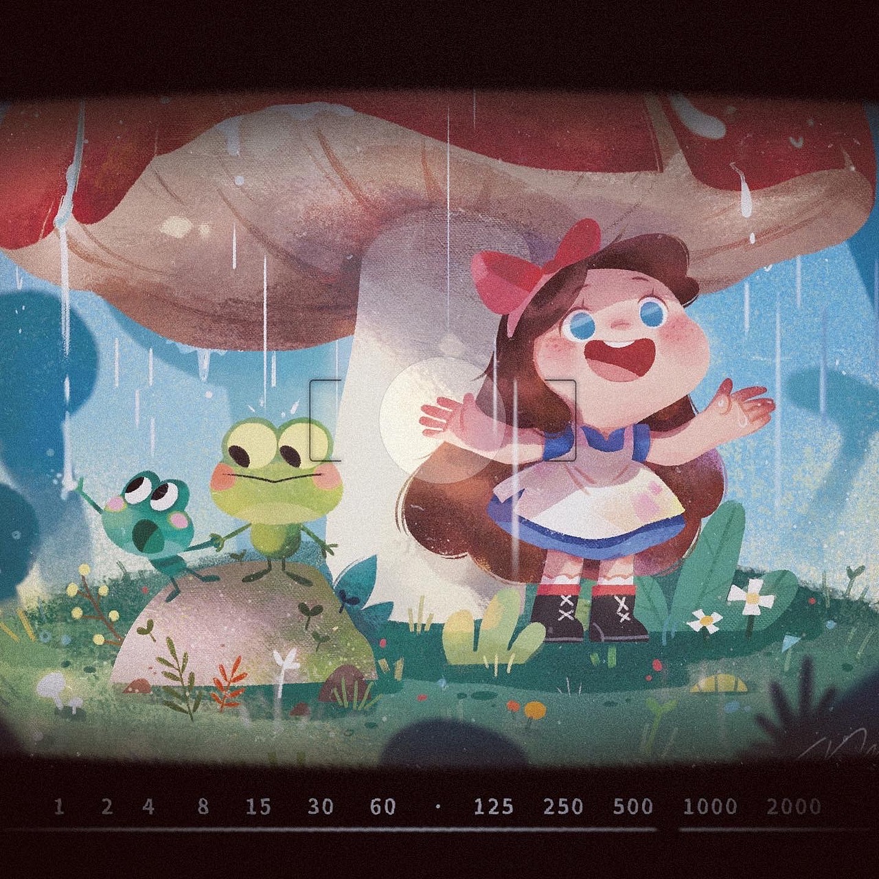 Rainy Day（图ZMjk4NDk0NzY0） - 儿童插画 - 站酷设计师MOMO插画原创素材 - 站酷ZCOOL