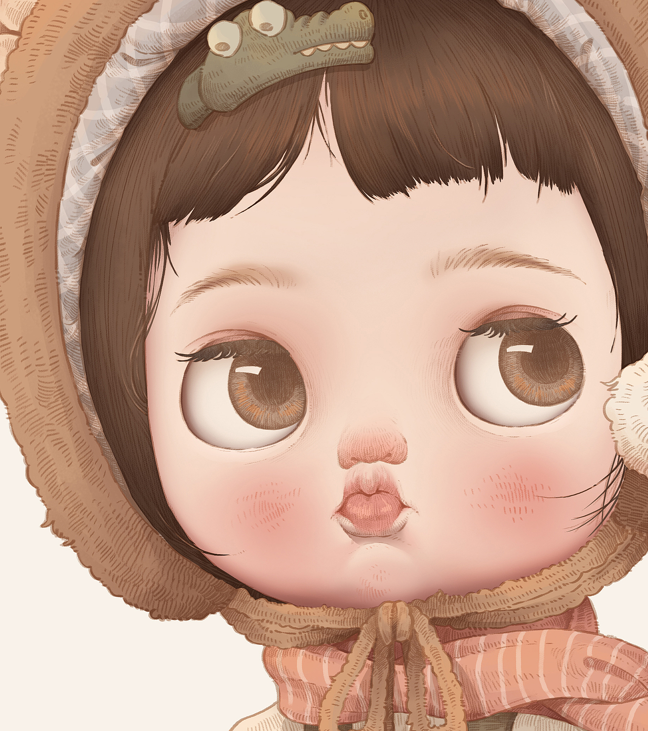大哩doll / 小布复古风插画logo