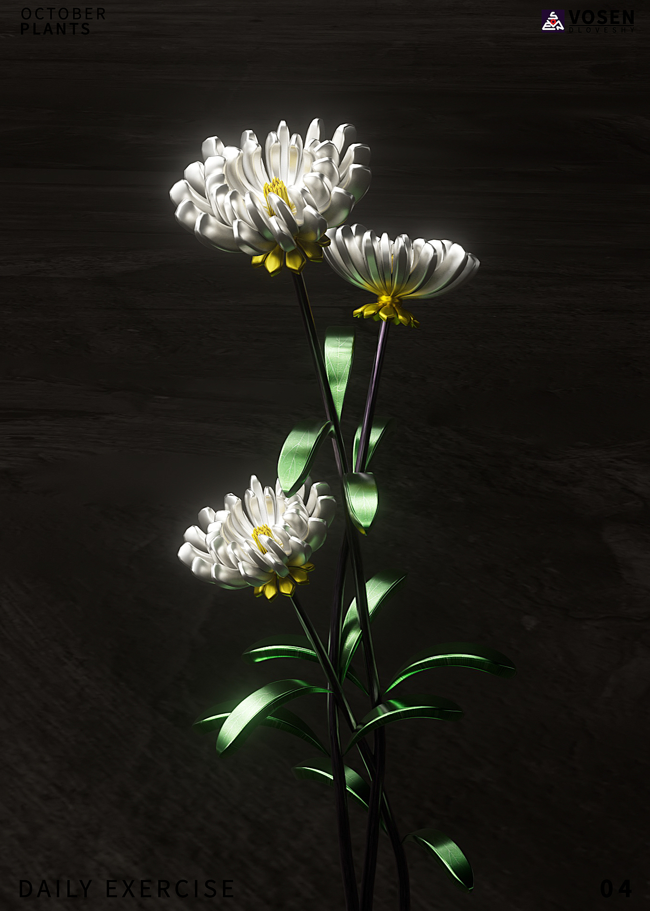 【布料/植物】十月主题日练