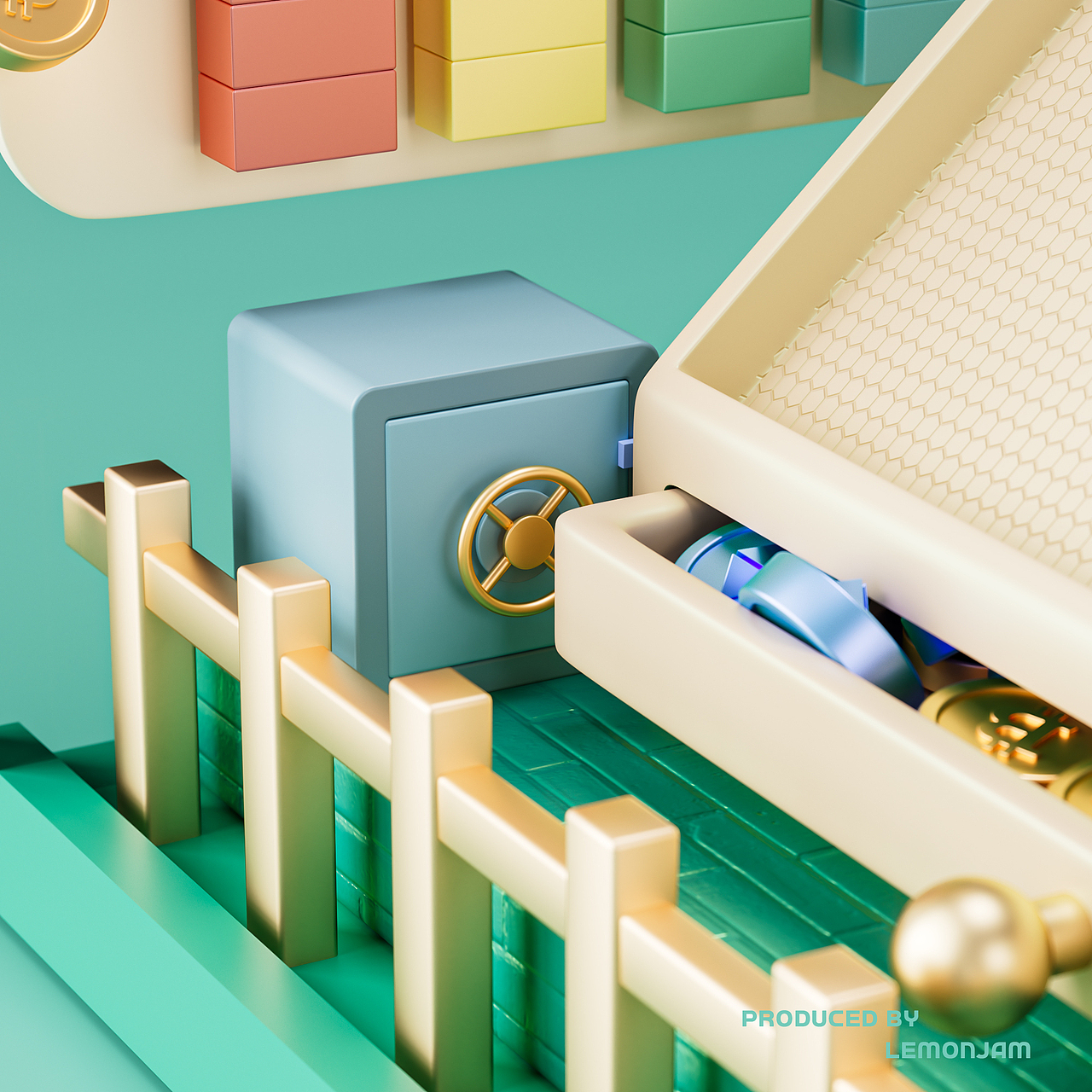 蜂巢行动-金融游乐园A（图ZMzIxNzYzMDAw） - 场景 - 站酷设计师lemonjam原创素材 - 站酷ZCOOL