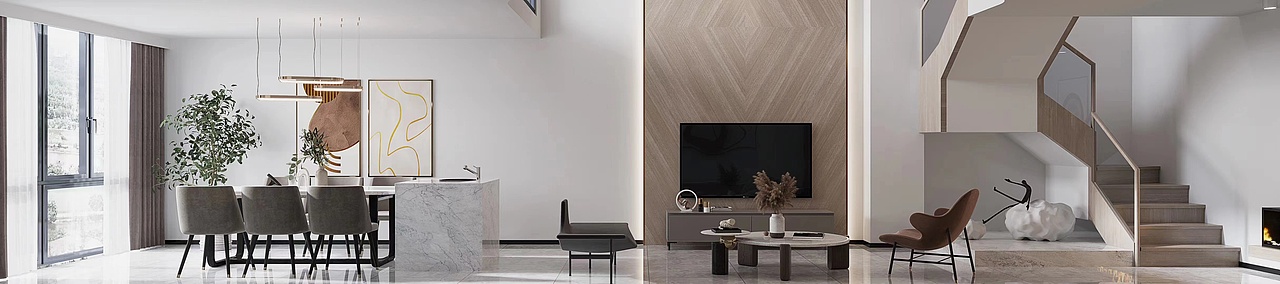 安徽三口设计实训基地分享室内设计效果图表现作品