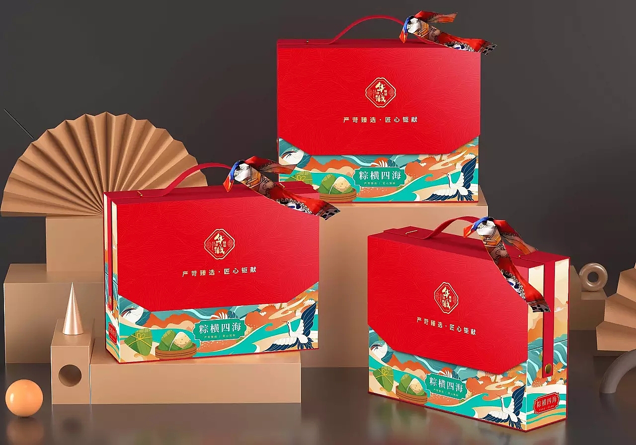 颐瑞华诚 x 巨灵设计 端午节粽子礼盒包装设计