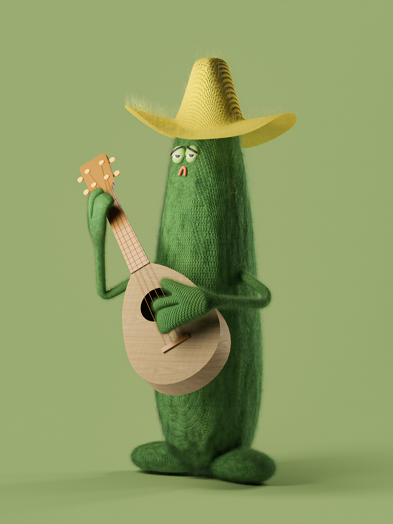 苦中作乐的仙人掌