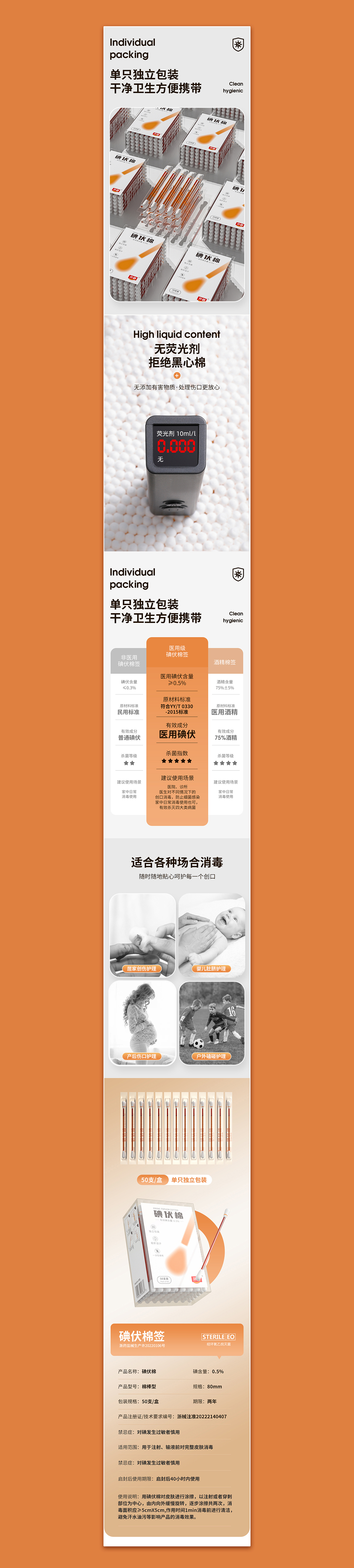 口罩碘伏棉签电商建模渲染详情页（图ZMzI2OTgzMDA4） - 电商 - 站酷设计师提莫种蘑菇原创素材 - 站酷ZCOOL