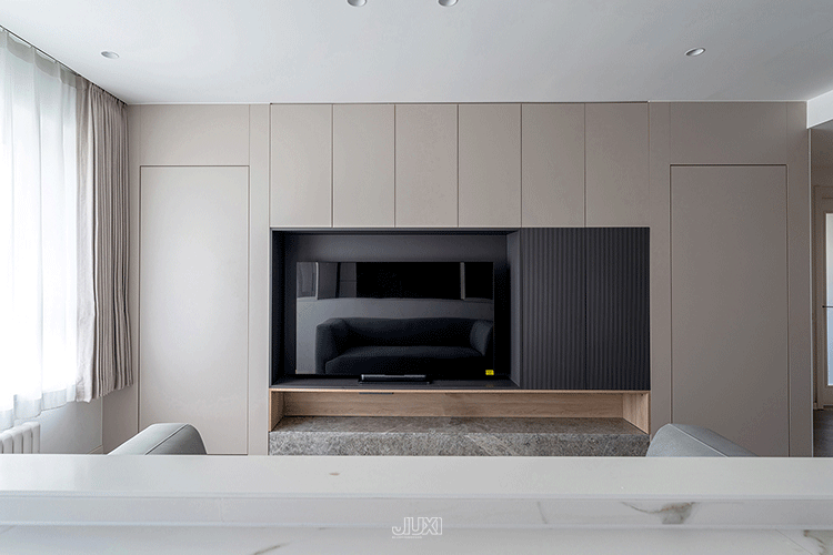 70㎡小户型黑白简约风，通透餐厅自带悬浮效果（图ZMzY5NjY3Mjgw） - 家装设计 - 站酷设计师久栖设计原创素材 - 站酷ZCOOL