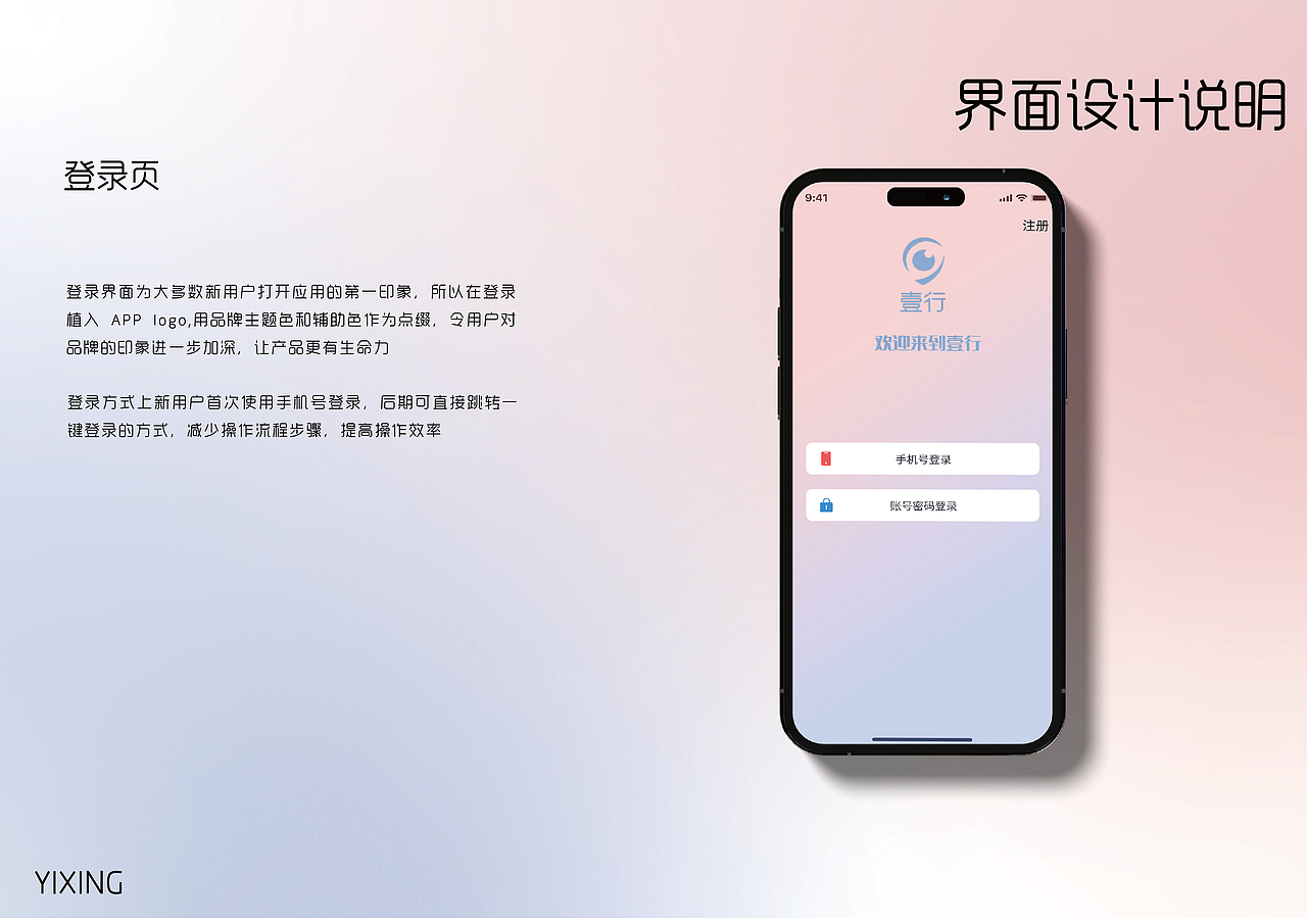 壹行旅游APP分析及规范制作
