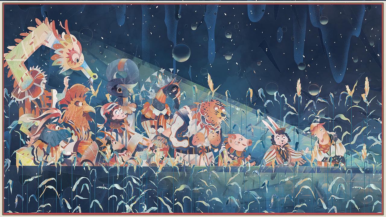 祥灵·瑞灵 - 火之餐 十二生肖（图ZMzIxMTM1Mjcy） - 商业插画 - 站酷设计师鑫兰灰人原创素材 - 站酷ZCOOL