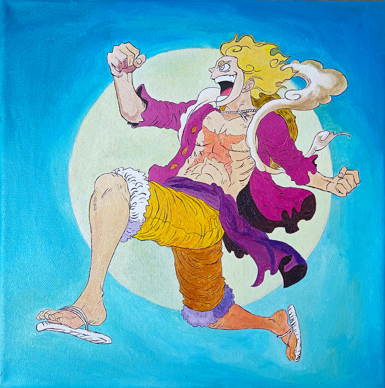 手绘《五档尼卡路飞》（图ZMzUyNTU2NjE2） - 绘画 - 站酷设计师小研手绘原创素材 - 站酷ZCOOL