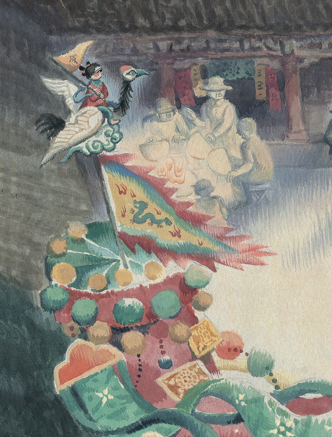 绘本《旋转吧，玉娃》（图ZMzQwMzAwMTY0） - 绘本 - 站酷设计师老老老鱼原创素材 - 站酷ZCOOL