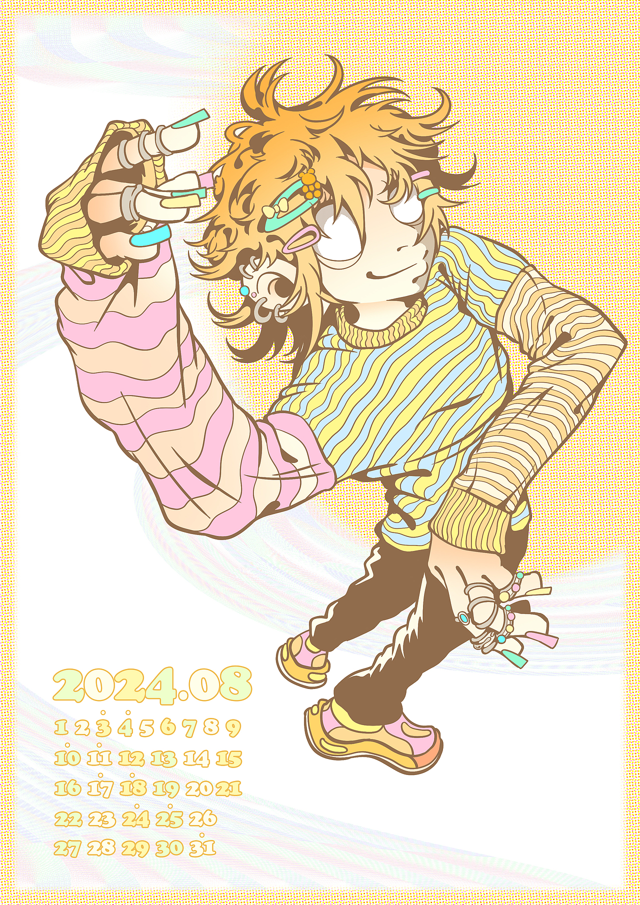 为2024画了12张画