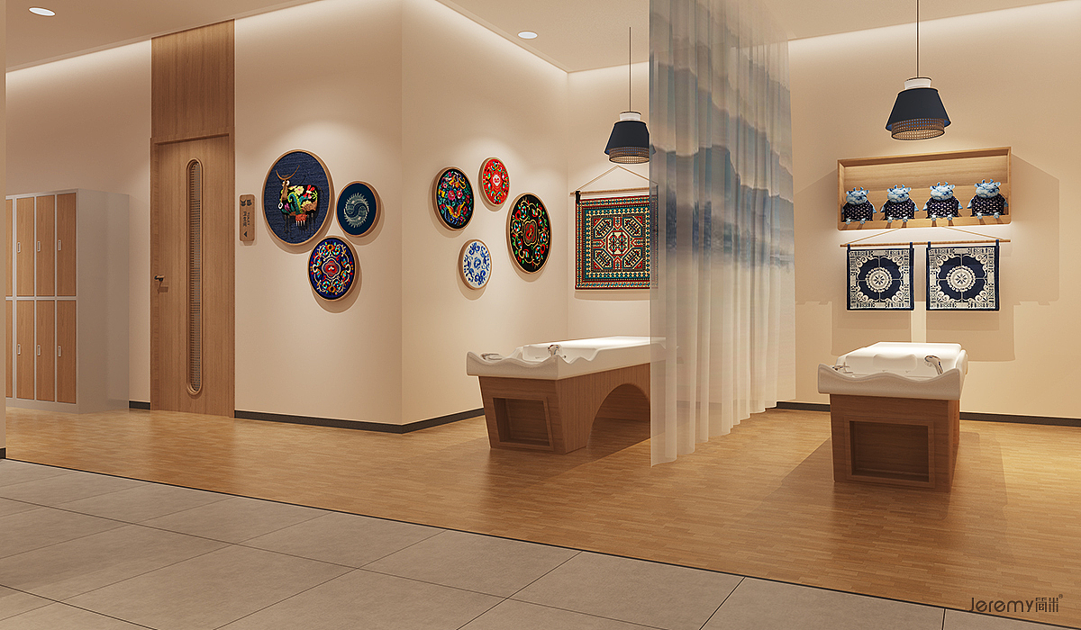 贵州叶咔香苗家头疗连锁形象SI设计