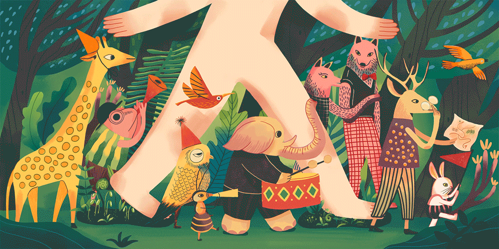 2022荣耀全球设计比赛-自然狂欢曲（图ZMzI0MjAxOTQw） - 商业插画 - 站酷设计师subatsuki原创素材 - 站酷ZCOOL