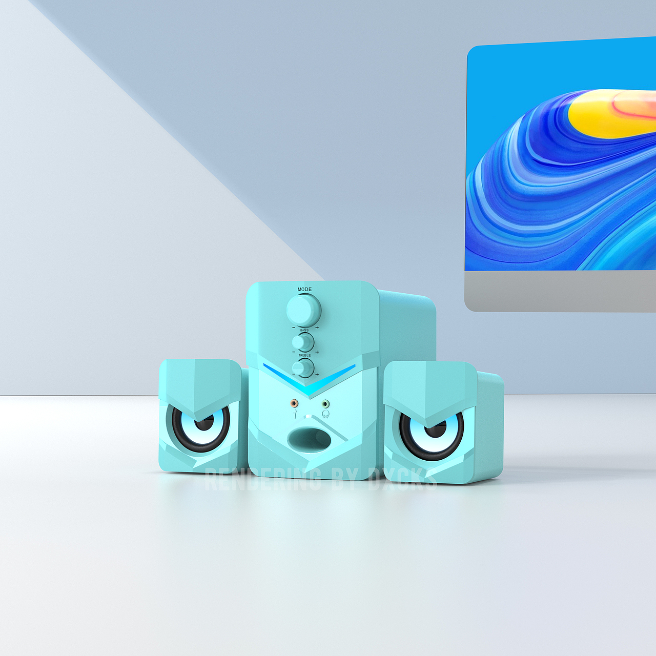 蓝牙音箱主图详情渲染