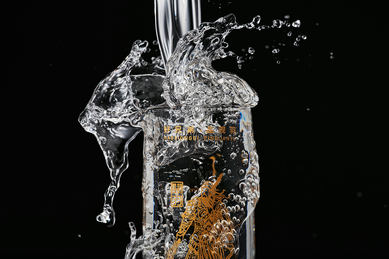 白酒拍摄案例——观羽酱酒暗色调图片拍摄