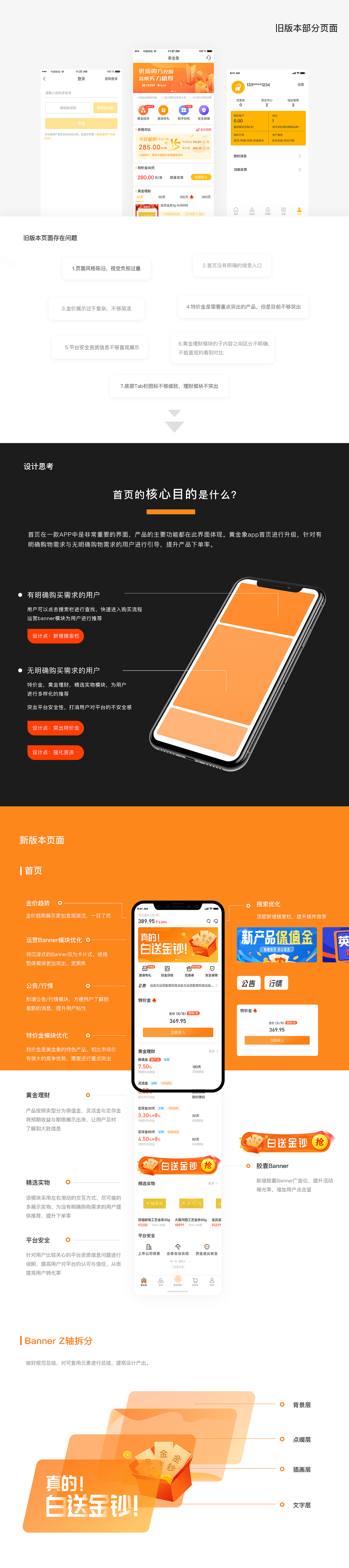 黄金象app改版设计