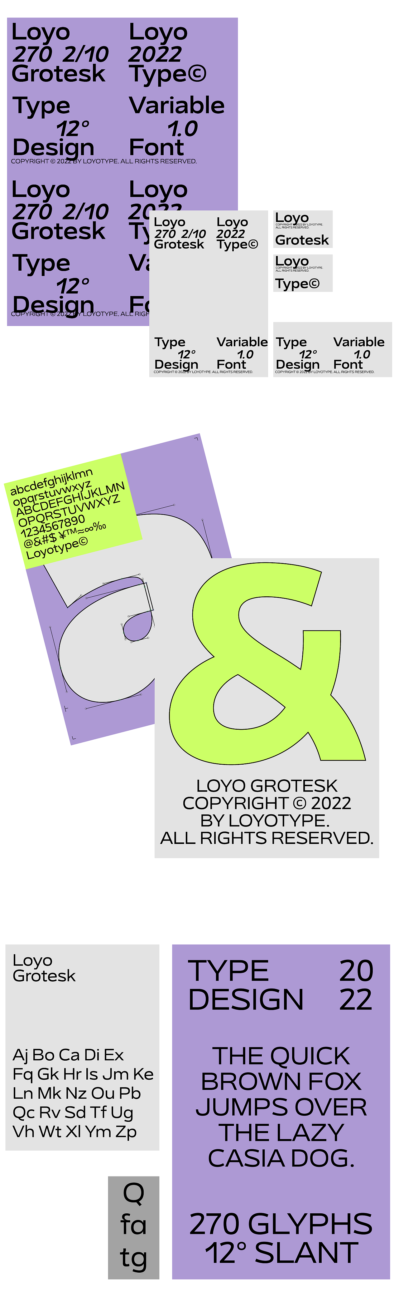 Loyo Grotesk Version 1.0 可变字体家族