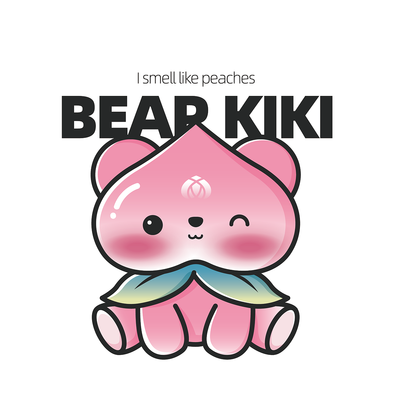 嘻嘻手工IP设计-桃气熊（图ZMzI3ODI1MDMy） - IP形象 - 站酷设计师设计师爽妹子原创素材 - 站酷ZCOOL