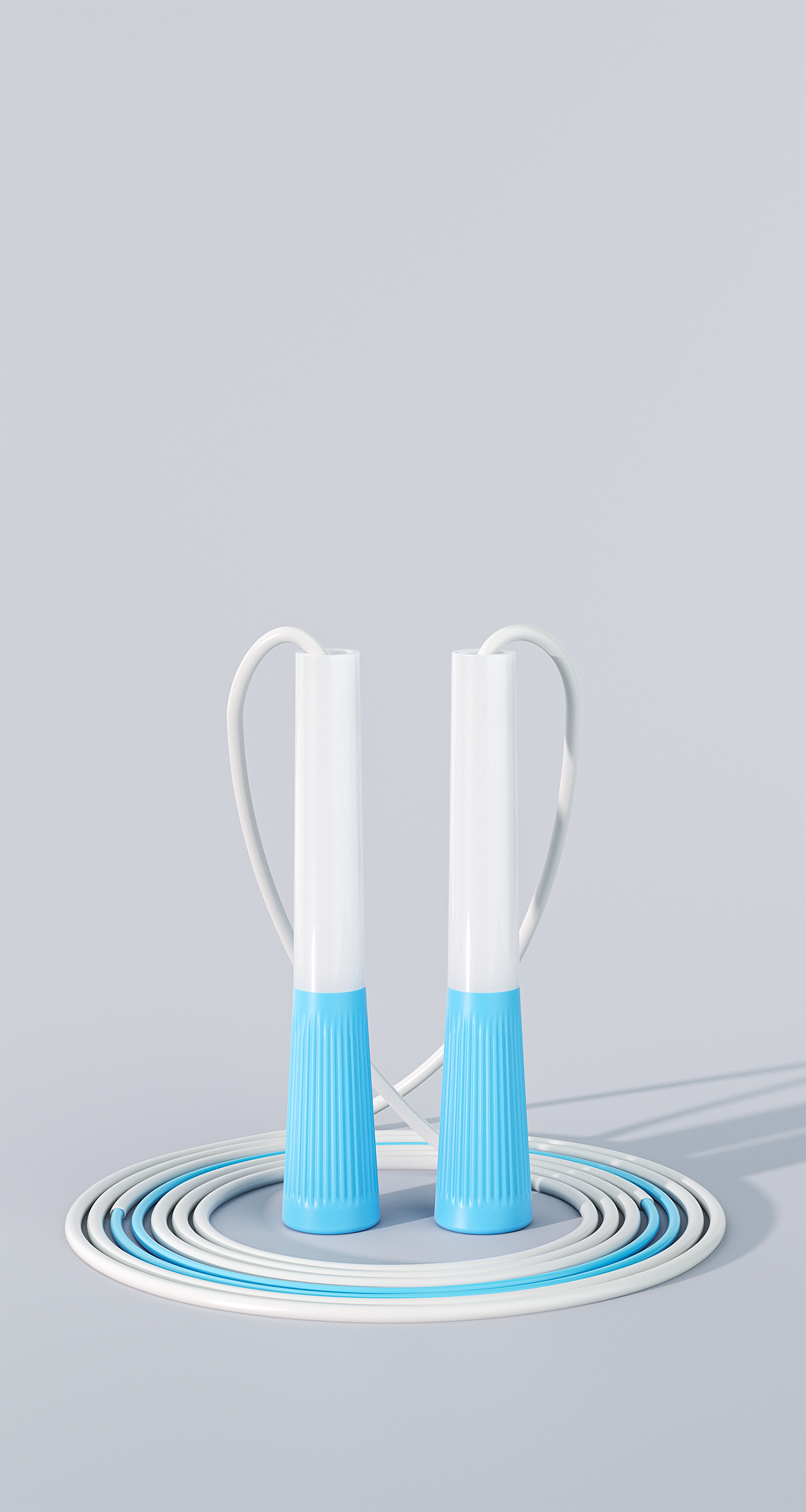 产品渲染_蹦床+跳绳