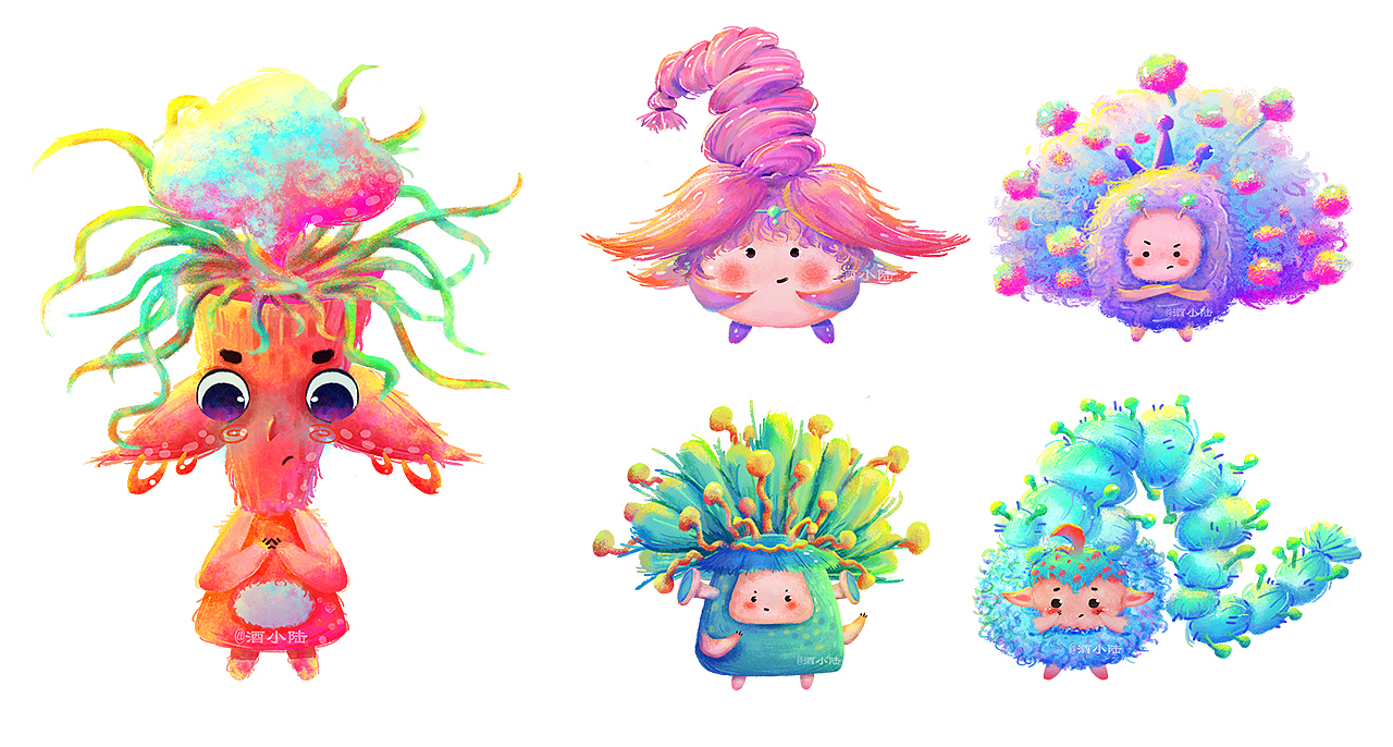 2022年终儿童插画总结（图ZMzI2MjQxNDIw） - 儿童插画 - 站酷设计师迷雾三三原创素材 - 站酷ZCOOL