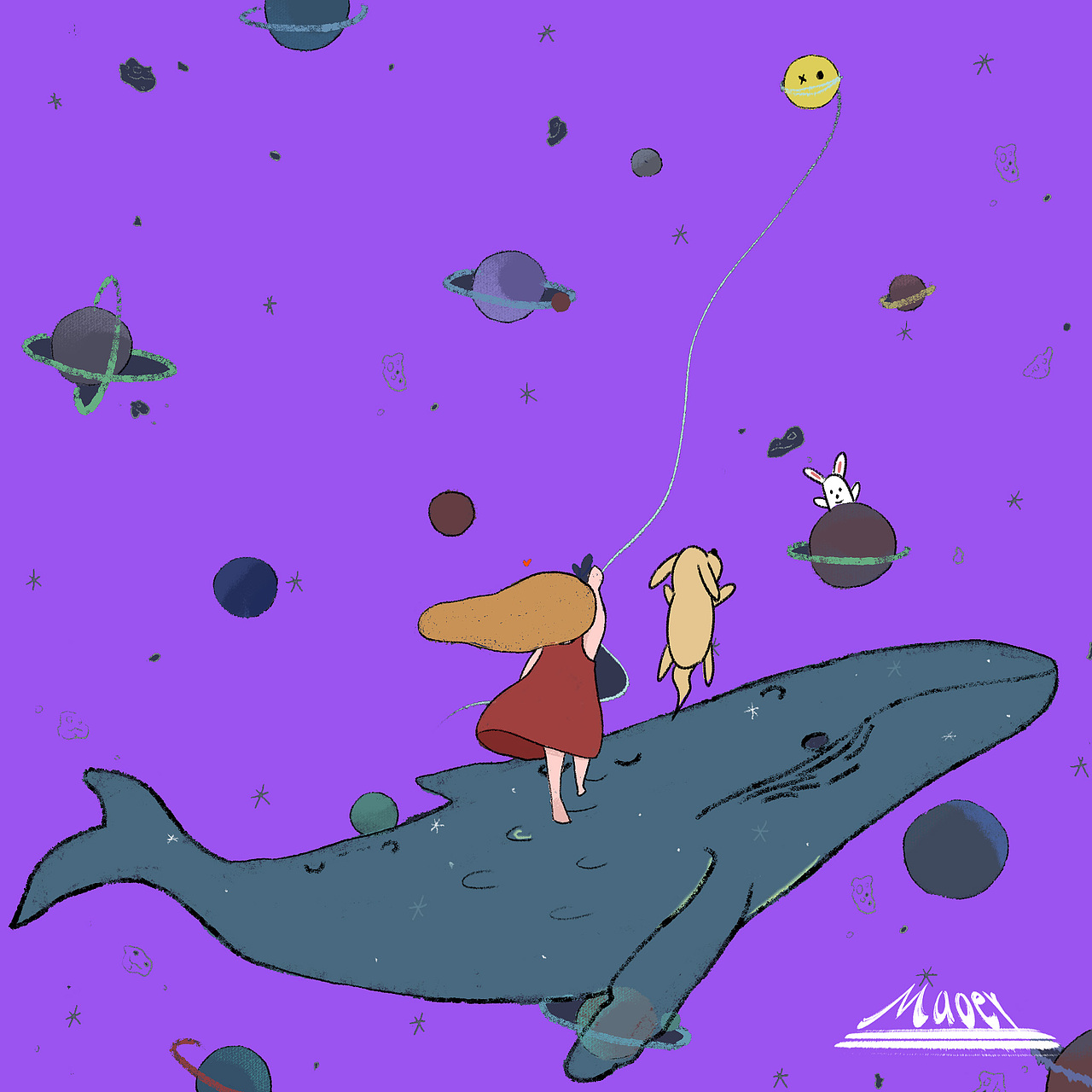 文创插画-Alice太空历险记（图ZMzMyMjc5MzYw） - 儿童插画 - 站酷设计师非凡哥品牌设计原创素材 - 站酷ZCOOL