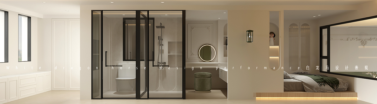 法式loft——白龙马效果图（图ZMzQwNTIxNTg4） - 家装设计 - 站酷设计师效果图玲玲原创素材 - 站酷ZCOOL