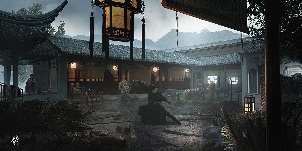 场景概念设计练习（图ZMjk2NTAzMjQ4） - 设定/分镜 - 站酷设计师佳锦JIN原创素材 - 站酷ZCOOL