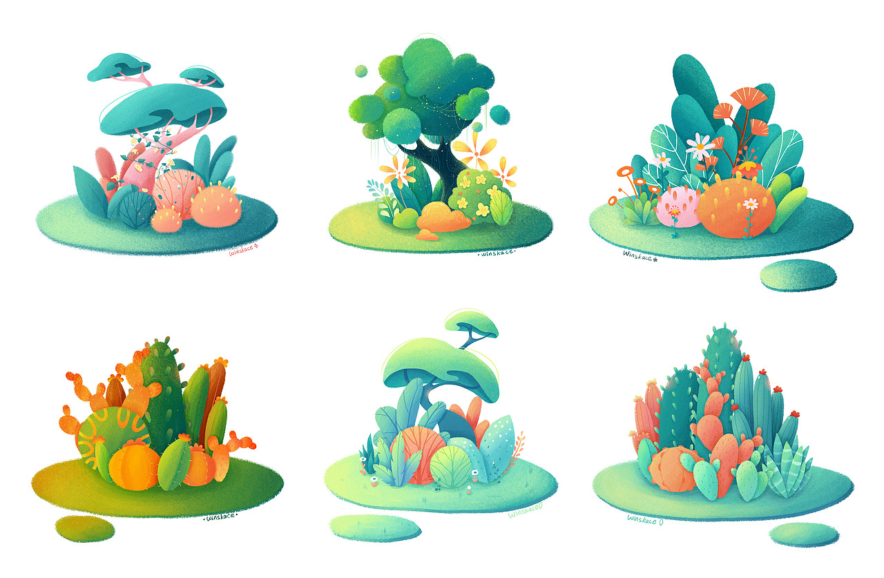 2022插画总结（图ZMzI3MzM2MDQw） - 创作习作 - 站酷设计师云汜_winskace原创素材 - 站酷ZCOOL