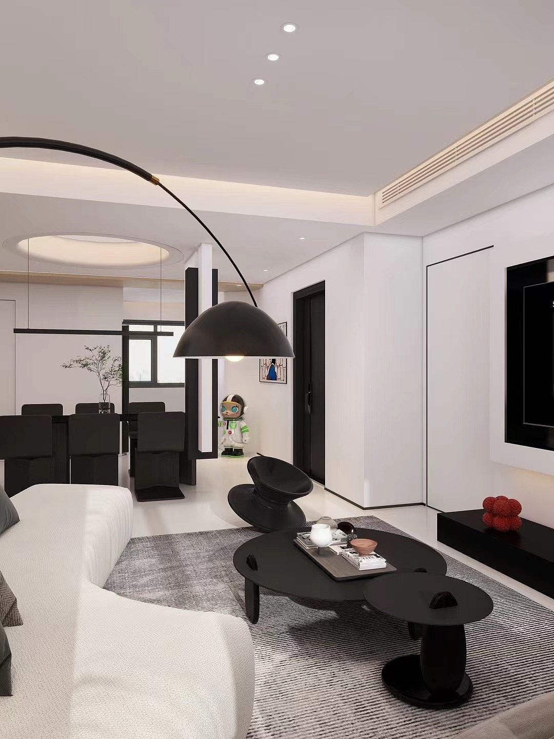 现代黑白灰（图ZMzQ3OTc1MDI4） - 家装设计 - 站酷设计师王慧婷室内设计原创素材 - 站酷ZCOOL