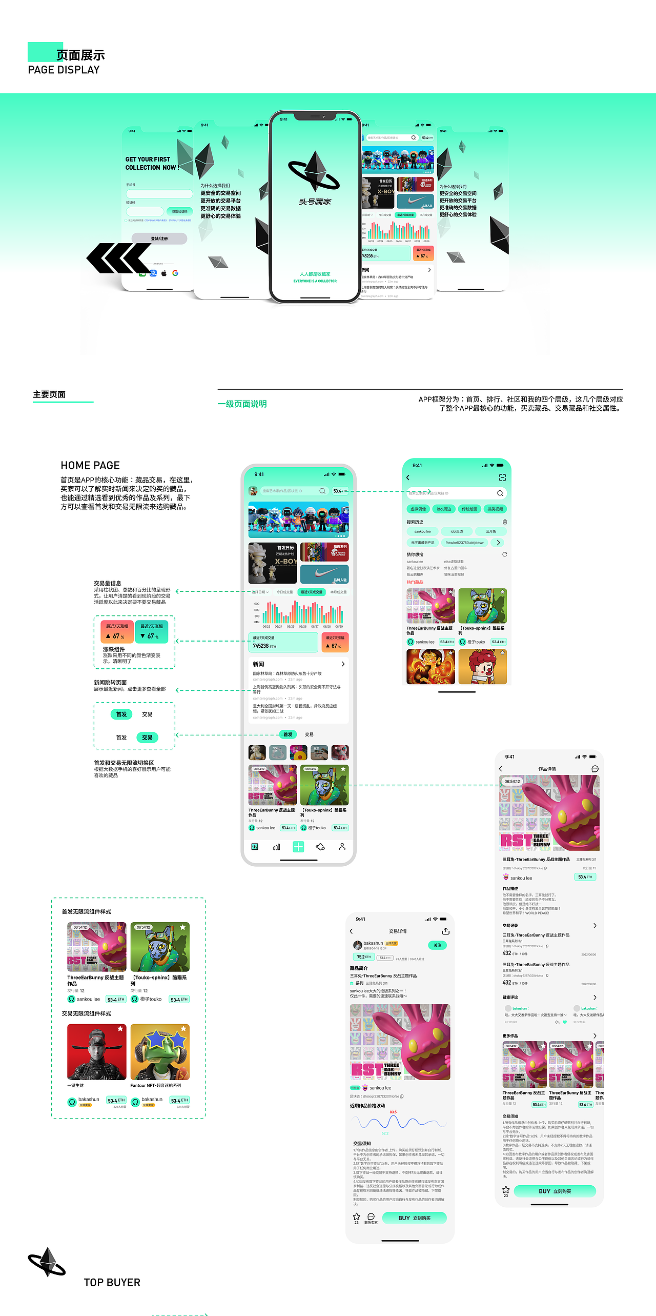 头号藏家-nft藏品交易app设计（图ZMzA4NDM5NDM2） - APP界面 - 站酷设计师小满不man原创素材 - 站酷ZCOOL
