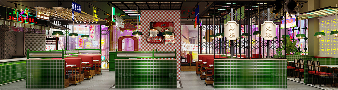 牛爸王港式火锅店设计-京创装饰