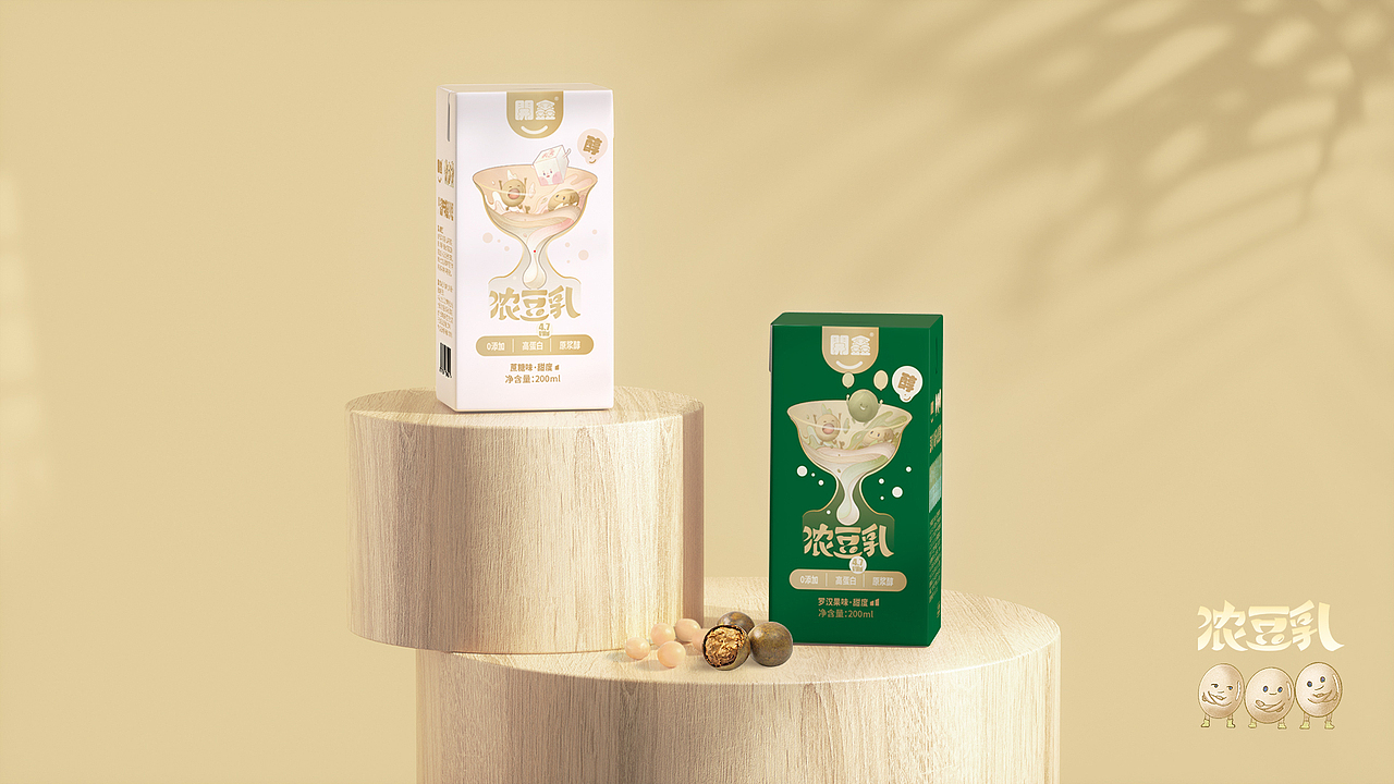 豆乳嘛，喝得開鑫最重要嘍（圖ZMzUyNDA0MDg0） - 包裝 - 站酷設計師KUMl原創(chuàng)素材 - 站酷ZCOOL