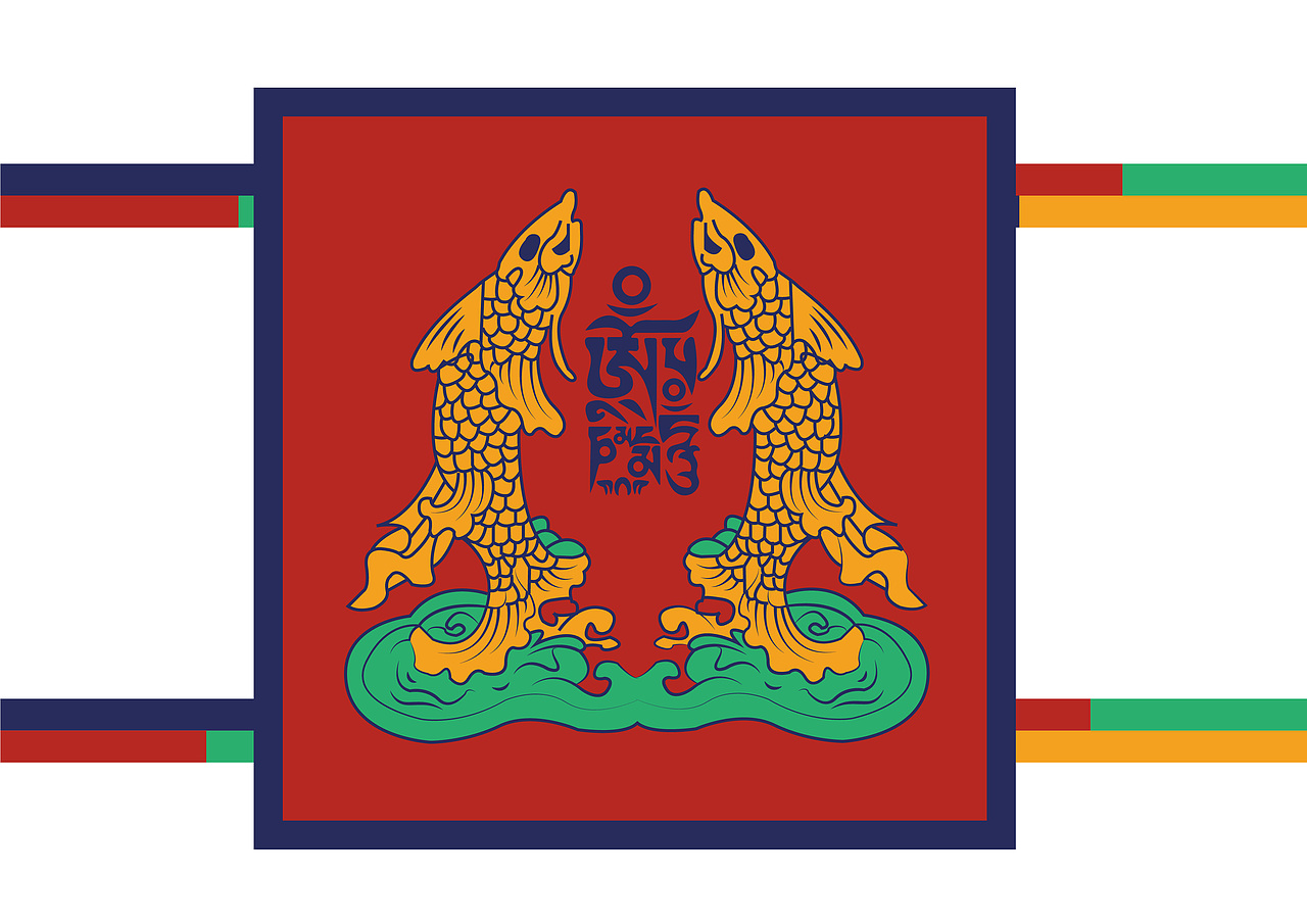 复古图腾风格那曲牦牛插画