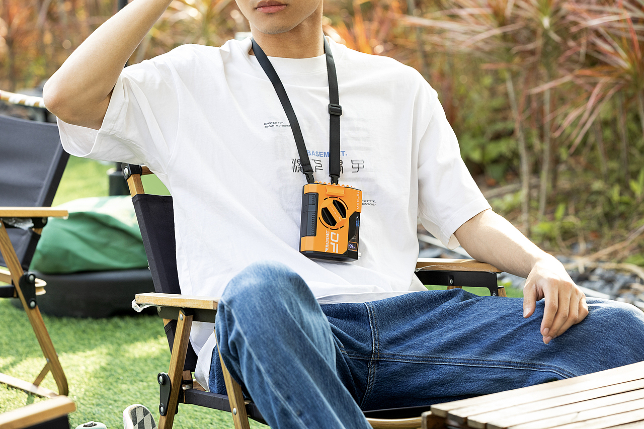 品牌案例丨机甲风挂腰风扇