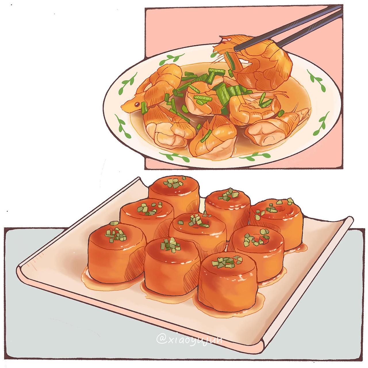 【中国美食系列插画】八大菜系