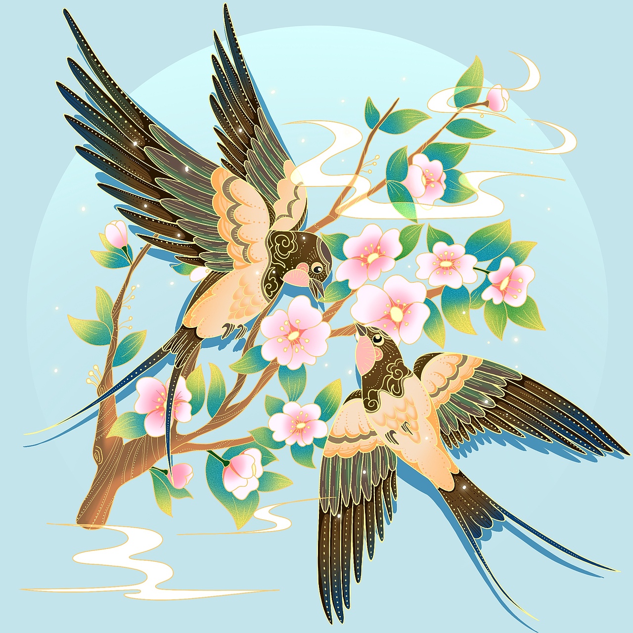 国朝插画-单体练习