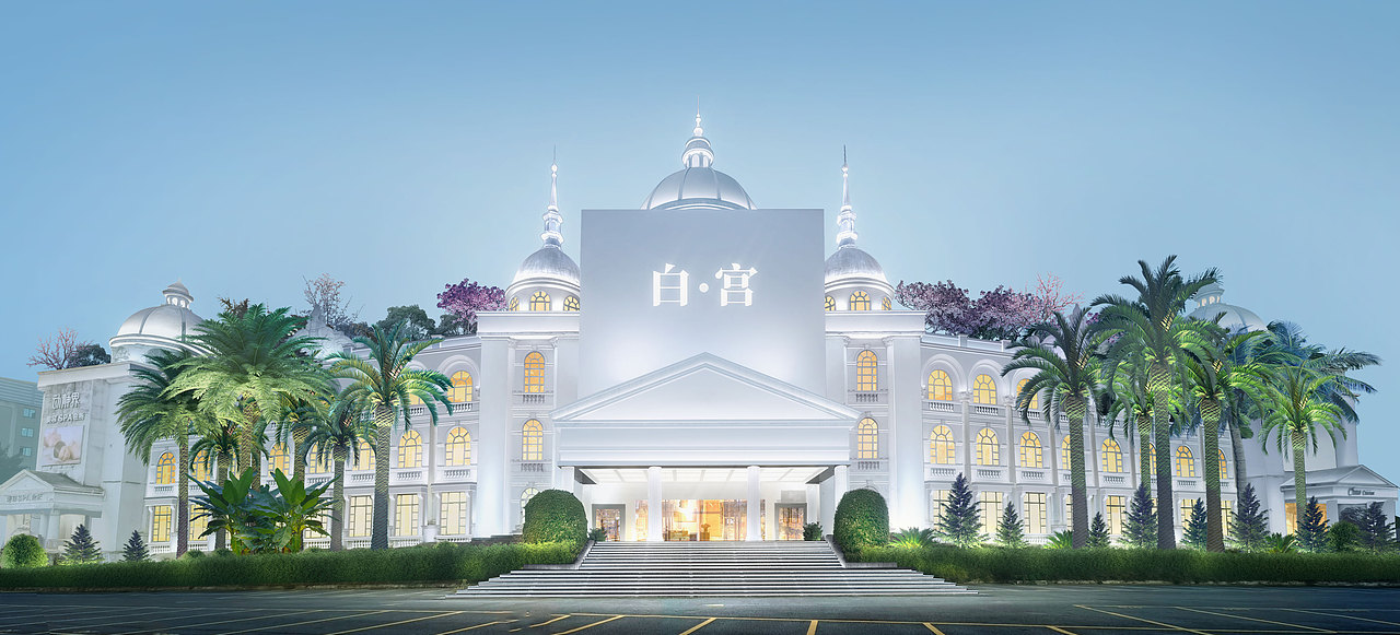 早期的一些商业中心建筑写字楼亮化效果图（图ZMzQyNjY5MTky） - 建筑设计 - 站酷设计师WuRWAda原创素材 - 站酷ZCOOL