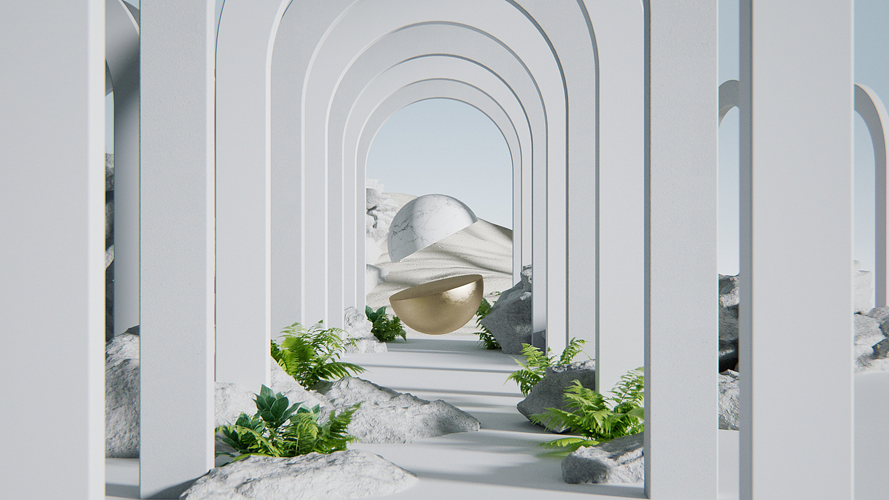 C4D优雅小球动态入门案例解析